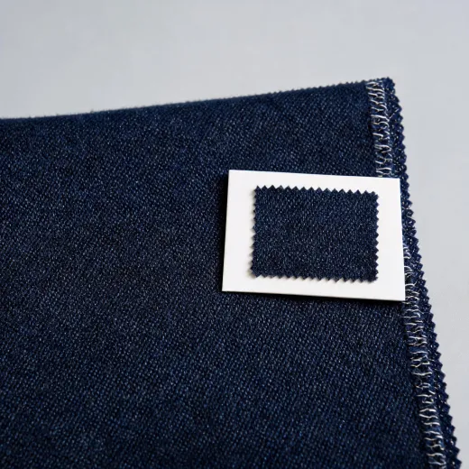 Fine worsted wool in a plain suiting weave