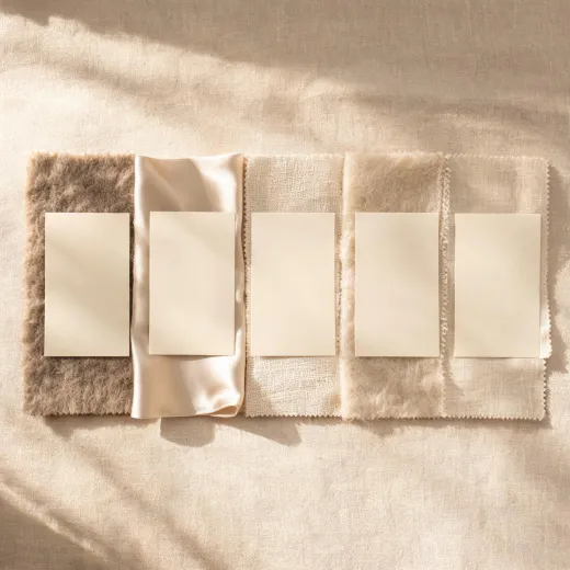 Wool silk linen blend swatches